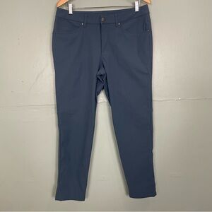 Lululemon Men’s ABC Slim Fit 5 Pocket Pant Warpstreme Size 33 Blue Gray Oil Grey